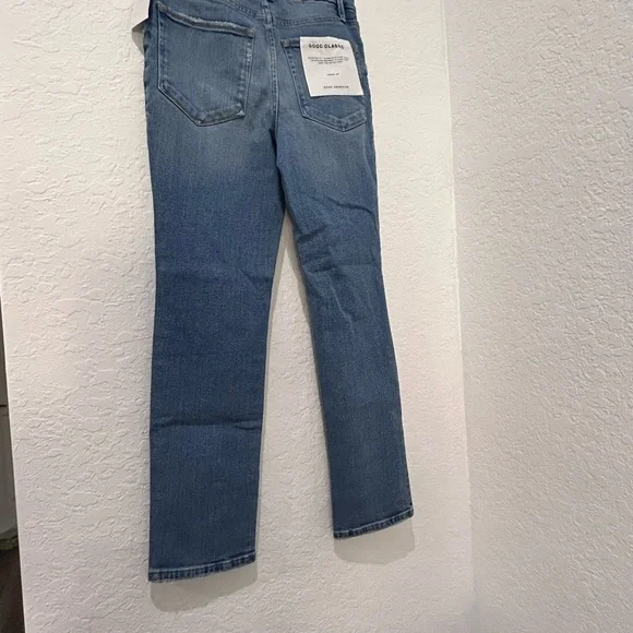 🎇SALE🎇 GOOD AMERICA • Blue Good Classic Jeans • sz 4/27 • - Picture 2 of 8